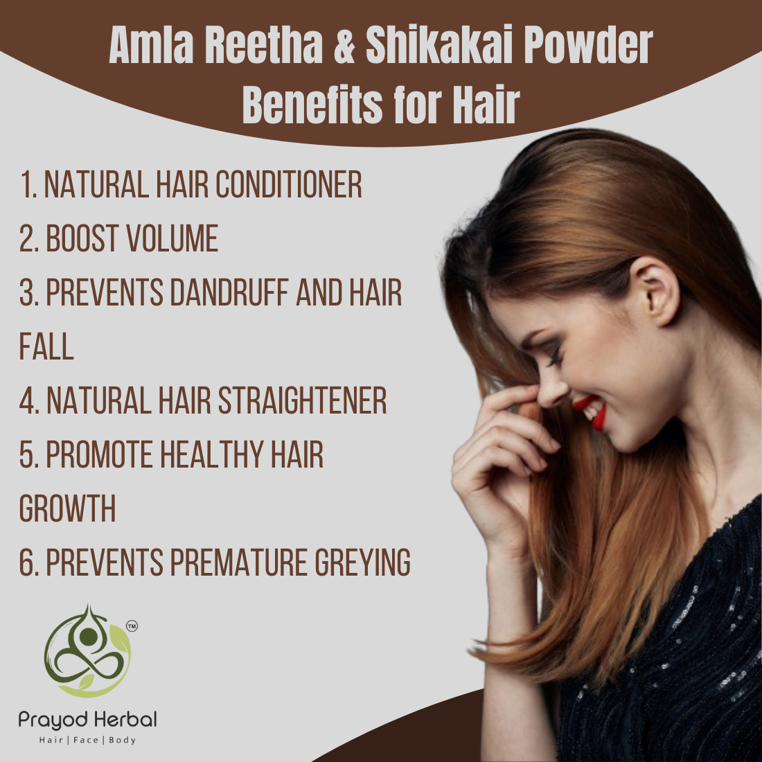 Prayod Herbal Organic Hair Care Powder Combo Pack, Amla, Reetha, Shikakai, 100% Natural, Chemical-Free