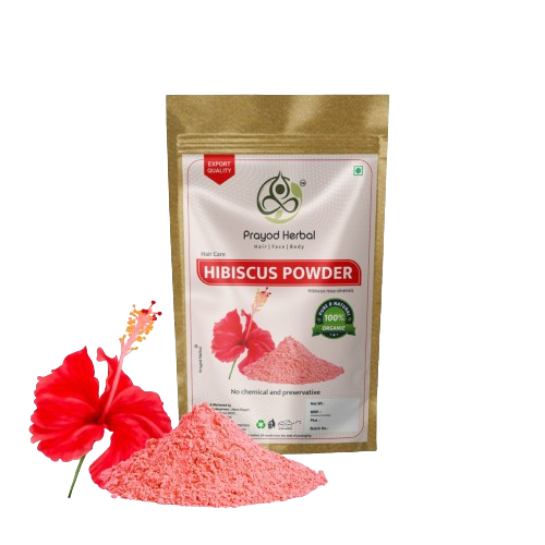 Prayod Herbal Hibiscus Powder for Hair Care, 100% Organic, Chemical-Free, 200g