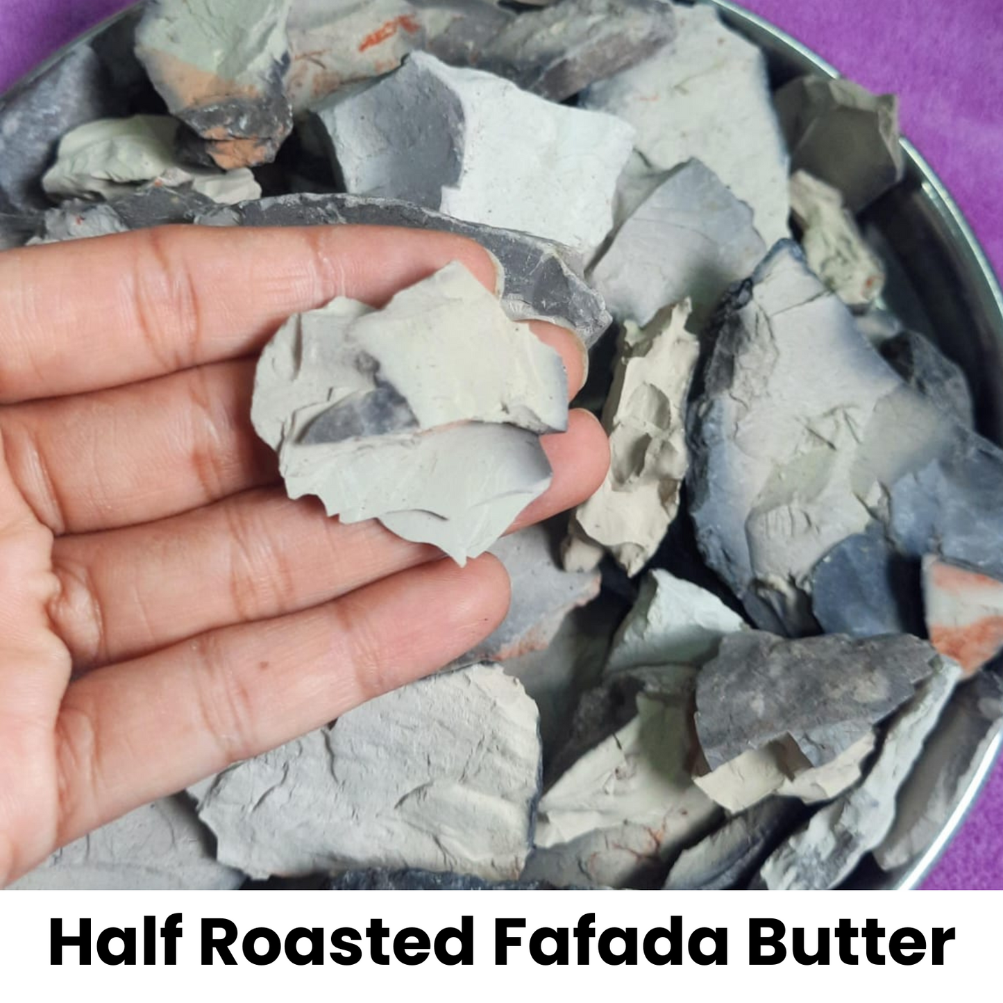 Half Roasted Fafda Butter Roasted Clay, Bhuni Mitti, Traditional Indian Fuller's Earth 1 kg