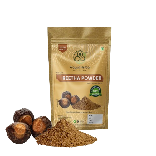Prayod Herbal Reetha Powder, 100% Organic Hair Care, Chemical-Free Natural Hair Cleanser
