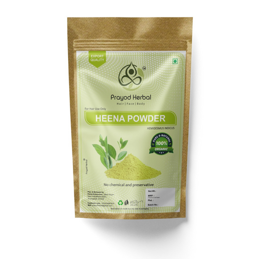 Prayod Herbal Heena Powder, 100% Organic, Chemical-Free, 200g, For Hair Use
