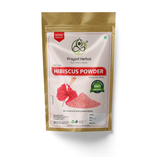 Prayod Herbal Hibiscus Powder for Hair Care, 100% Organic, Chemical-Free, 200g