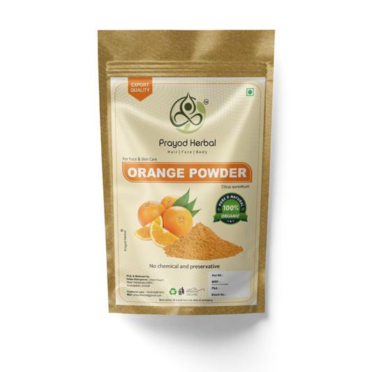 Prayod Herbal Orange Peel Powder for Face & Skin Care, 100% Organic, Chemical-Free, 200g