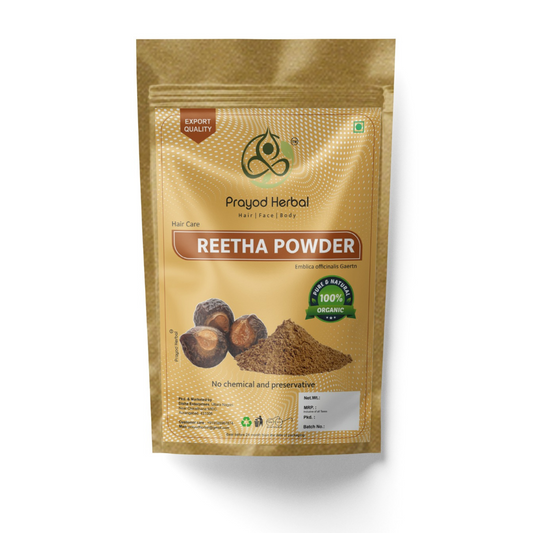 Prayod Herbal Reetha Powder, 100% Organic Hair Care, Chemical-Free Natural Hair Cleanser