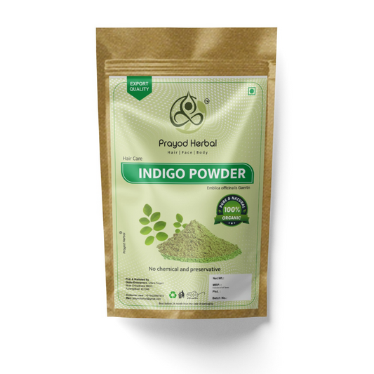 Prayod Herbal Organic Indigo Powder for Black Hair, 200g