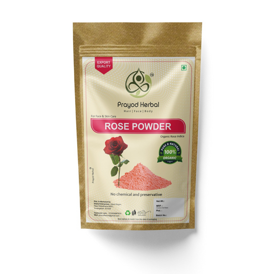 Prayod Herbal Rose Powder, 100% Organic Rosa Indica for Face & Skin Care, 200g